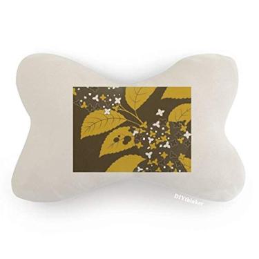 Imagem de DIYthinker Almofada de apoio de cabeça para decoração de pescoço com acabamento de carro preto da cultura japonesa
