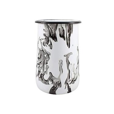 Imagem de Porta Utensílios Esmaltado Marmoriazado Preto G - Ewel