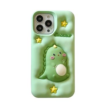 Imagem de QoKcoahn Capa para iPhone, lindas capas de telefone kawaii 3D capa de desenho animado de coelho engraçado com chaveiro macio silicone gel proteção contra quedas mulheres meninas para iPhone (H, iPhone 13 Pro Max)