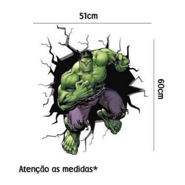 Imagem de Adesivo De Parede Incrível Hulk
