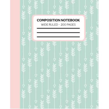 Imagem de Tribal Arrows Composition Notebook College Ruled: Coral Navy Color Composition Notebook College Ruled, Composition Notebook Tribal Arrows, Indigenous ... for Girls, 200 7.5x9.25 College Ruled Pages