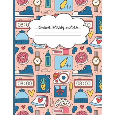 Imagem de Online Study Notes Online Study Journal Online lesson notebook Home School Supplies for College Students: Online study notebook 120 pages Effective ... Home School Supplies for High School Students
