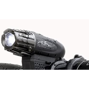 Imagem de ZipBike - Lanterna de bicicleta recarregável USB Premium Potência superior à prova d'água mais brilhante 320 lúmens Farol de bicicleta - , economia de energia, luz de bicicleta LED à prova de explosão para ciclismo seguro à noite