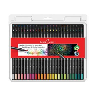 Imagem de Lápis de Cor, Faber-Castell, EcoLápis Supersoft, 50 Cores, Multicolorido