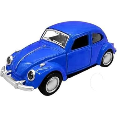 Imagem de Power Toys TECH - Miniatura Fuscão Fusquinha : Carrinho de Ferro com Portas que Abrem e Pneus de Borracha