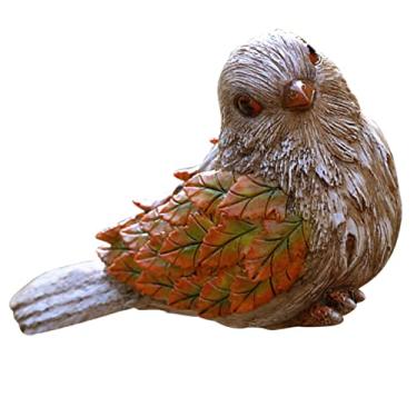 Imagem de Baluue enfeites tampo de mesa decoração de mesa ornamento passarinho decoração de casa decoração de pássaros de mesa de escritório estátua de pássaro pequeno carro escultura