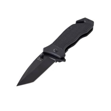 Imagem de Invictus Canivete Phantom Black - Aço Inoxidável, 8 cm, Ponta Tanto, Tático, Luta
