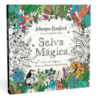 Imagem de Livro - Selva Mágica: Livro de Colorir e Caça ao Tesouro Antiestresse - Johanna Basford