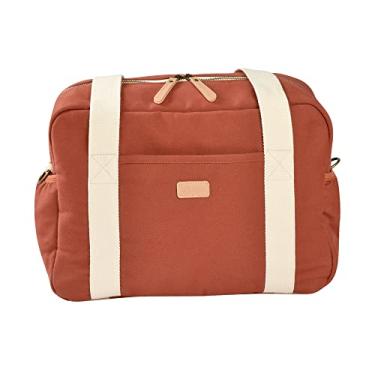 Imagem de Beaba Bolsa Paris para fraldas, bolsa de fraldas de bebê de grande capacidade, bolsa de fraldas com alça para carrinho de bebê, itens essenciais para bebês, Tijolo, paris diaper bag