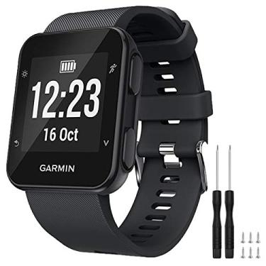Imagem de Pulseira Silicone para smartwatch Garmin 35 Preto