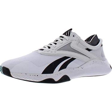 Imagem de Reebok Treinador de cruz HIIT Tr Masculino, Branco/preto/azul-petróleo, 12