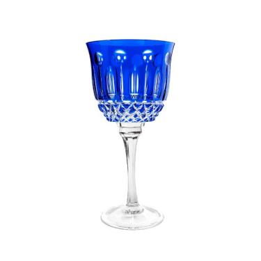 Imagem de Taça água em cristal Strauss Overlay 225.069 520ml azul escuro