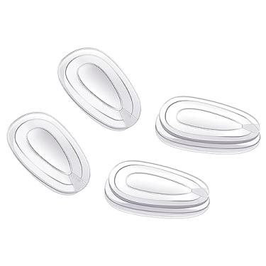 Imagem de Mryok 2 Pares de Nosepiece Nosepiece de Substituição para Óculos de Sol Oakley Gauge 6 OO6038 - Transparente e Transparente