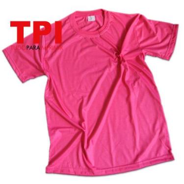 Imagem de Camiseta Rosa Pink Adulto Plus Size Poliester - Tpi - Tudo Para Imprim