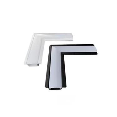 Imagem de Cantoneira Junção L 45° Teto/Teto Perfil LED Embutir 24x7MM Preto
