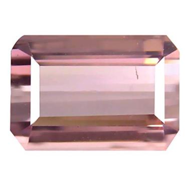 Imagem de Pedra preciosa natural solta de turmalina rosa não aquecida 2,07 ct Octagon Cut (9 x 6 mm)