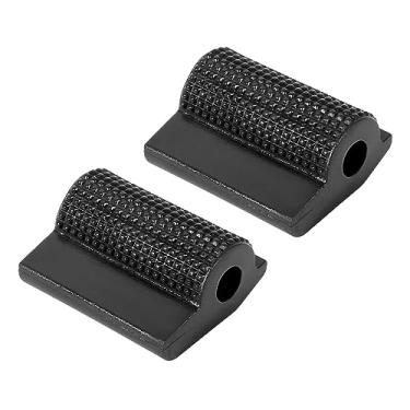 Imagem de F FIERCE CYCLE 2 peças capa preta universal para câmbio de marchas capa protetora de bota almofada de borracha antiderrapante para motocicleta