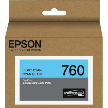 Imagem de Epson T760520 UltraChrome HD Tinta de cartucho de capacidade padrão ciano claro