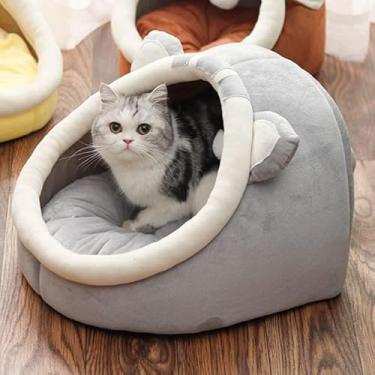 Imagem de Caminha Tenda Luxo Cabana Casinha para gatos Toca Cama Para Gatos Iglu Tenda 40cm (Cinza - Raposa)