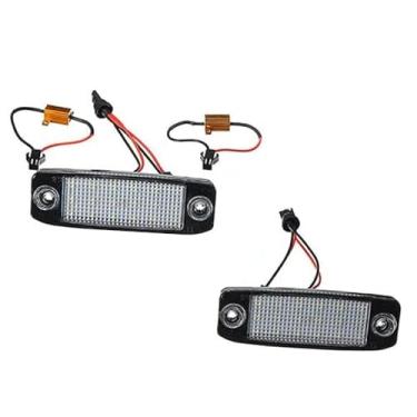 Imagem de Riloer Luz de placa de licença Lps, conjunto de LED Lps branco xenônio, compatível com Hyundai Sonata YF i40 i45 2011-2014, substituição de montagem de etiqueta Lp, compatível com Kia compatível com