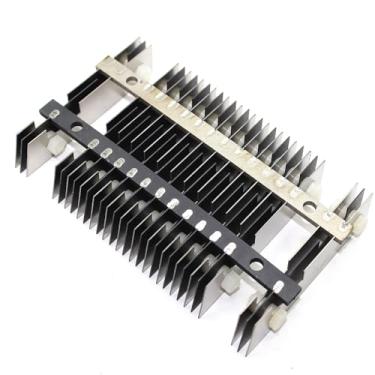 Imagem de Conjunto de eletrodos de titânio revestido com irídio de rutênio MMO para máquina de frutas e vegetais e máquina de água eletrolítica, célula de titânio de eletrólise, 16 placas de cátodo e 13 placas