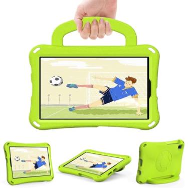 Imagem de Capa infantil compatível com Samsung Galaxy Tab A9 de 8,7 polegadas SM-X110/X115/X117, compatível com Samsung Tab A9 capa protetora para crianças, capa leve para tablet à prova de choque(Grass green)