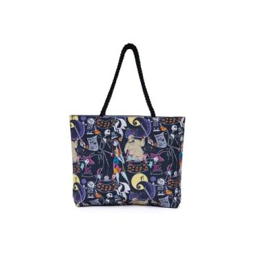 Imagem de Disney Nightmare Before Christmas Tote Jack Skellington Sally Zero Print Bag