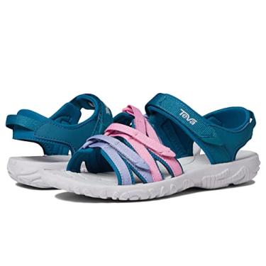 Imagem de Teva Sandália Y Tirra infantil, Coral azul multi, 7 Big Kid