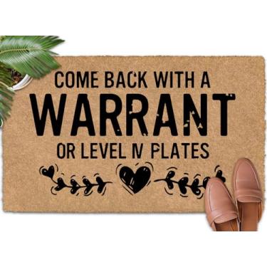 Imagem de Shflytu Volte com um mandado ou placas de nível IV 76,2 x 45,7 cm Mantenha seus pisos limpos com um tapete de porta para porta interna tapetes de borracha para porta da frente tapete externo