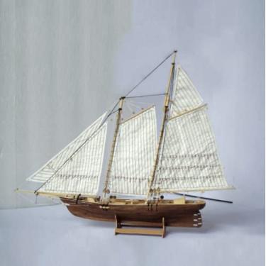 Imagem de HAPYLY Escala DIY Hobby Navio de Madeira Ciência Equipmen Montagem Kits de Barco Kit Decoração Brinquedo Presente (1:120)
