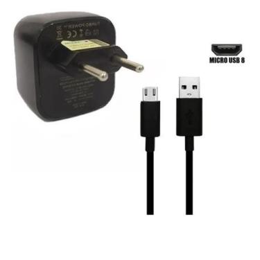 Imagem de Carregador Para Celular V8 Turbo 3a 15w Parede Cabo - Império