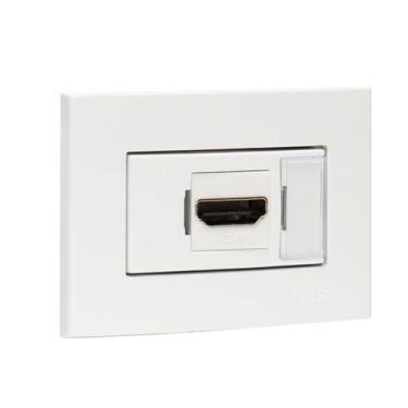 Imagem de Tomada Embutir Mesa HDMI Sleek Margirius, Branco