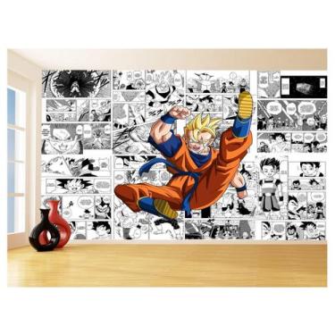 Imagem de Papel De Parede 3D Dragon Ball Goku Gohan Anime 3,5M Dbz720 - Você Dec