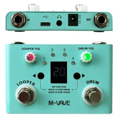 Imagem de Pedal de Guitarra M-Vave Lost Tempo Efeito Looper e Drum