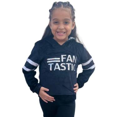 Imagem de Blusa Moletom Plush Criança Menina Fechada Aveludada inverno - Anj Mod