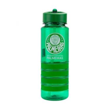 Imagem de Garrafa Plástico Canudo Retrátil 700ml - Palmeiras - Mileno