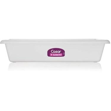 Imagem de Sanremo - Travassa Plástica para Alimentos Tamanho Grande, Linha Casar