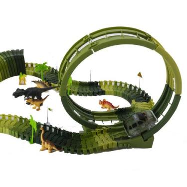Imagem de Pista Infantil Dinossauro T-Rex Track com Looping 360º - DM Toys