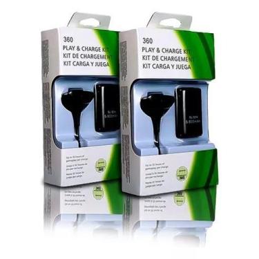 Imagem de Bateria para Controle Xbox 360 68000mah + Cabo Carregado - Loja - Envi