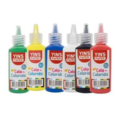 Imagem de Cola Colorida Adesivo Yins Paper  com  6 UNIDADES - camp home 