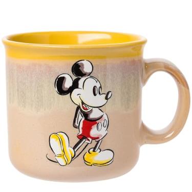 Imagem de Silver Buffalo Disney Caneca clássica Mickey Sketch aquarela pose esmalte reativo cerâmica camper, 590 ml