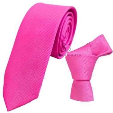 Imagem de Gravata pink tecido trabalhado para padrinhos e eventos - Hero Men