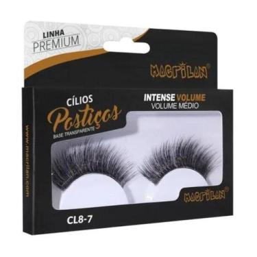 Imagem de Cílios Postiços Macrilan Intense Volume Volume Médio Linha Premium Cl8