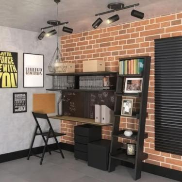 Imagem de Luminária De Teto Minimalista Em Led Com 3 Spots Ajustáveis - LM, Pret