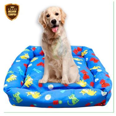 Imagem de Cama Caminha Pet Médio e Grande Porte Lavável 70cm x 70cm Para Cachorr