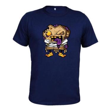 Imagem de Camiseta Plus Size Algodão Malha 30.1 Pão de Forma - Surprass, Azulbic