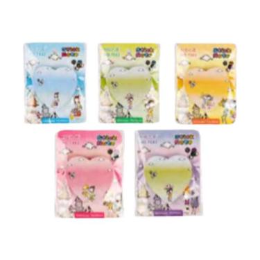 Imagem de Bloco de Recado Coração Autoadesivo Post It 7x7cm - PST-20 - ds