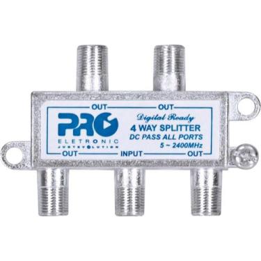 Imagem de Divisor Satelite 1 Entrada e 4 Saidas - 5~2400 MHZ (VHF / UHV/SATELITE