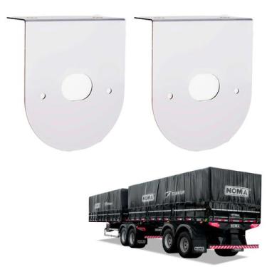 Imagem de 2 Suportes Lanterna 1 Maria Noma 85mm Inox - DW Componentes