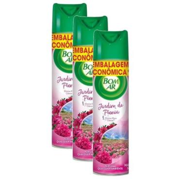 Imagem de 3 Air Wick Bom Ar Adorizador Aroma Jardim De Peônia 360ml